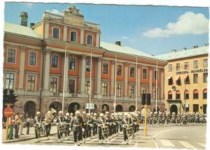 Sweden, Stockholm, The Royal Guard in front of the Foreign Ministry, Postcard