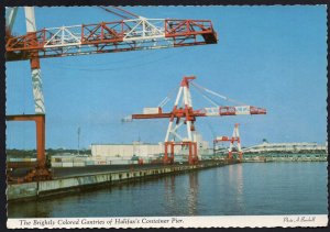 Nova Scotia HALIFAX Tall Gantries rady to unload at the Container Pier - Cont'l