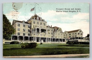 c1909 Prospect House & Annex Shelter Island Heights NY ANTIQUE Postcard 1238