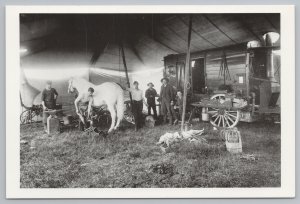 Theme Park & Expo~Circus Blacksmith Tent~Photo By Glasier~Continental Postcard 