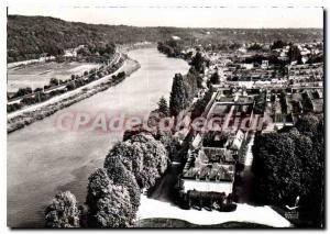 Postcard Modern Thomery (S & M) of the Seine River and collapsed