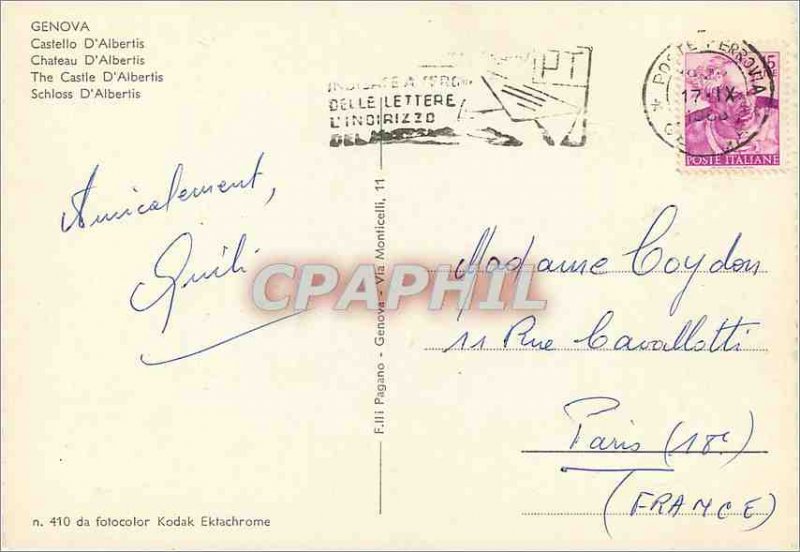 Modern Postcard Genova castle of albertis