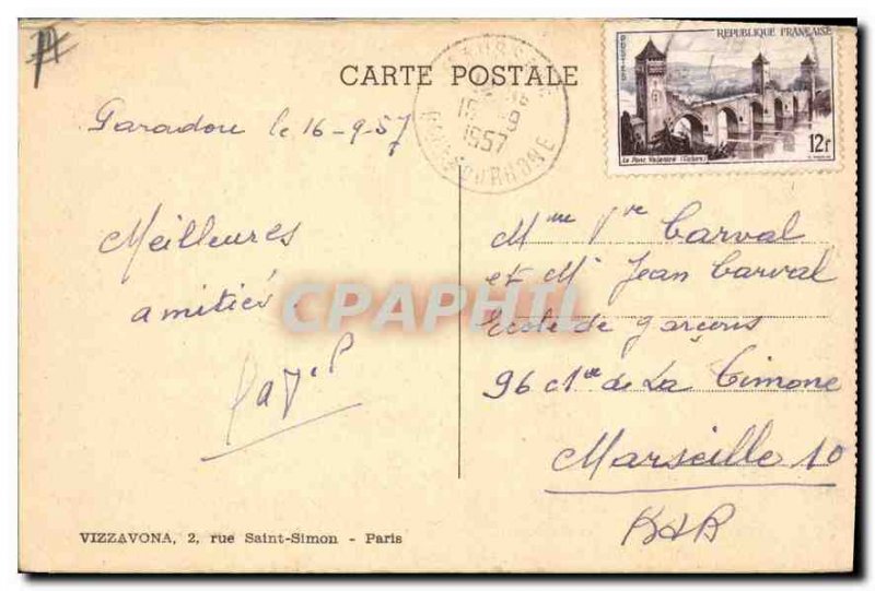 Old Postcard Arseinne Baux Vizzavona rue Saint Simon Paris