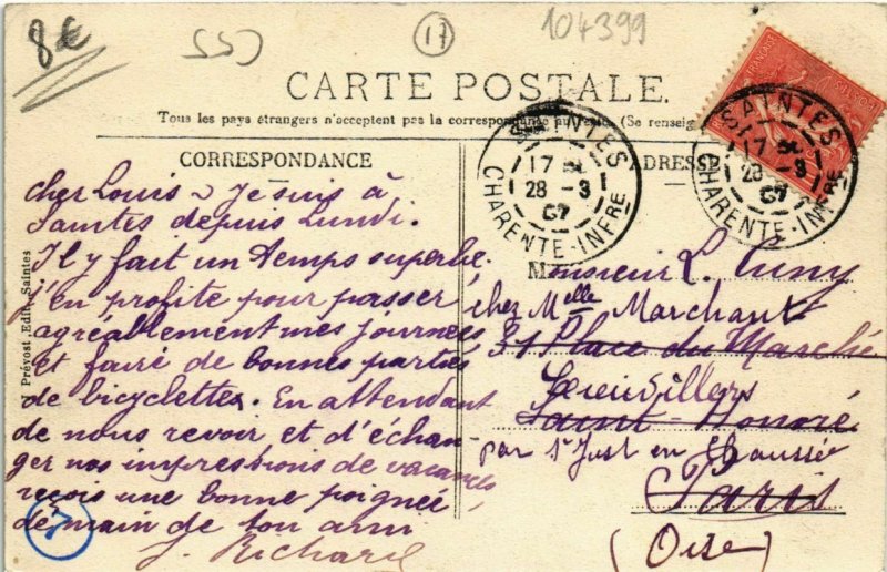 CPA SAINTES (104399)