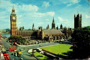 England London Houses Of Parliament and Big Ben 1963