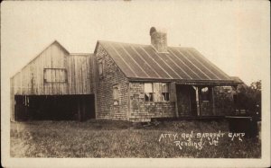 Reading Vermont VT Gen Sargent Camp Real Photo Vintage Postcard