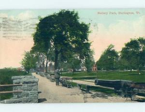 Divided-Back PARK SCENE Burlington Vermont VT hk8040