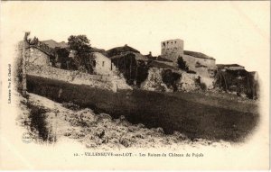 CPA VILLENEUVE-sur-LOT Les Ruines Lot et Garonne (100696)