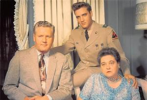 Elvis with his Mother Gladys and Father Verno, Graceland Movie Star Actor Unu...
