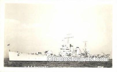 USS Savannah Real Photo Military Ship Unused 