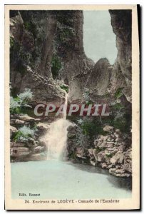 Old Postcard surroundings LODEVE Cascade I'Escalette