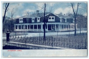 1907 Golf Club House Rock Island Arsenal Davenport Iowa IA Antique Postcard