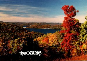 Missouri Lake In The Ozarks Fall View From Mountain Top