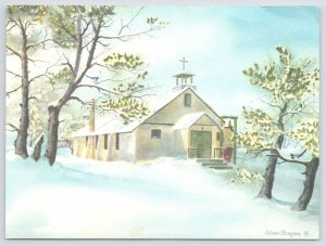 Heart Butte MT~St Annes Church In Winter~Athena Thompson~Textured~Continental PC
