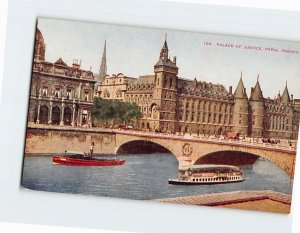 Postcard Palace Of Justice, Paris, France