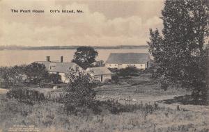 Orr's Island Maine~Pearl House of Harriet Beecher Stowe Fame~Barn~1910 Albertype