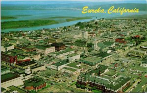 Eureka California Aerial View Unused Vintage Postcard H18