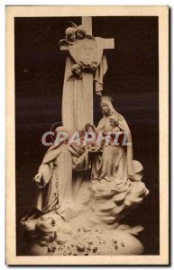 Old Postcard Group carves the dominant Master Altar in the Chapel of the Carm...