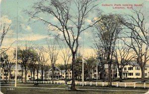 Lebanon New Hampshire 1914 Postcard Colburn Park Looking South