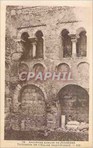 'Old Postcard Abbey of Jumieges Triforium of St. Peter''s Church'