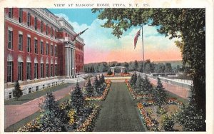 Masonic Home Utica, New York Postcard