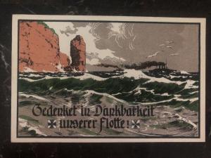 Mint Germany Picture Postcard Kaiserliche Marine WWI gratitude of our fleet Navy