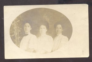 RPPC LANCASTER MISSOURI PRETTY WOMEN FENTON COLUMBIA MO. REAL PHOTO POSTCARD