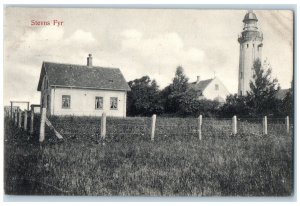 1916 Stevns House Lighthouse Sjælland Denmark Posted Antique Postcard