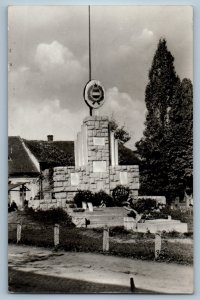 Tolna County Hungary Postcard Bonyhad Heroic Monument 1962 RPPC Photo