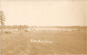 J56/ Interesting RPPC Postcard U.S. Army Soldier c1910-20 3rd Rec Camp 124