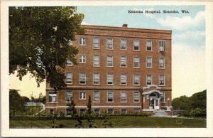 Postcard Kenosha Hospital in Kenosha, Wisconsin~131199