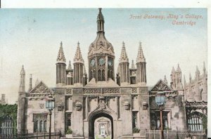 Cambridgeshire Postcard - Front Gateway - King's College, Cambridge 16777A