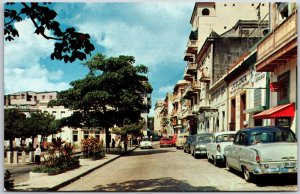 Greetings From Puerto Rico Old San Francisco Street Buildings Postcard