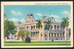 The Capitol Formerly The Royal Place Honolulu Hawaii Unused c1934