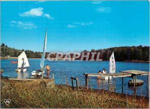  Alrededores modernos de la Tarjeta Postal del lago Aumont Aubrac (Lozere) alt e