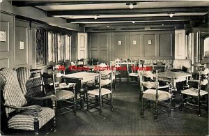 Hamburg-Amerika Line, RPPC, Steamship Deutschland, Tourist Class, Interior View