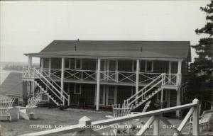 Boothbay Harbor ME Topside Lodge c1950s-60s Real Photo Postcard
