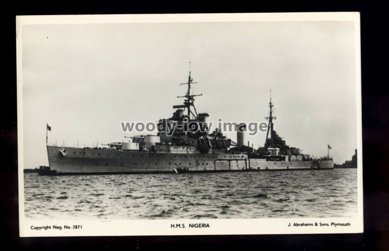 WL1924 - Royal Navy Warship - HMS Nigeria - postcard