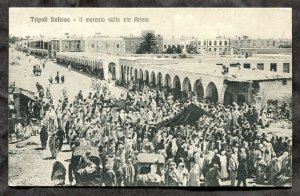 dc854 - TRIPOLI Libya c1905-10 Market. Italy Colony Postcard