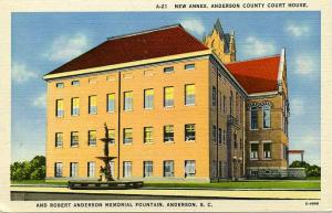 The New Annex - Anderson County Court House - Anderson, South Carolina Linen