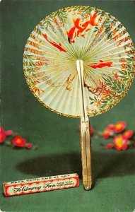 Pic Folding Fan Newark, NJ, USA Advertising Unused 