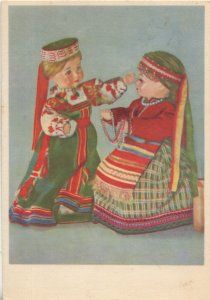 Russian Toy Queen Royal Dolls Fashion Soveit Postcard