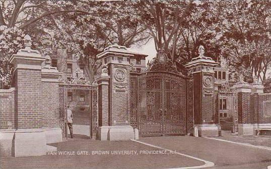 Rhode Island Providence Van Wickle Gate Brown University