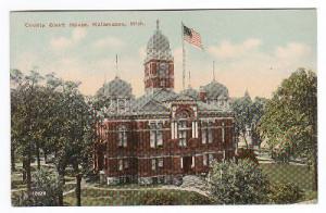 Court House Kalamazoo Michigan 1910c postcard
