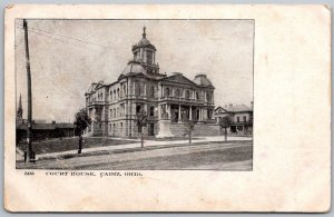 Cadiz Ohio 1904 Postcard Court House Building