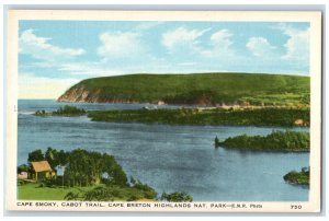 Cape Breton Canada Postcard Cape Smoky Cabot Trail Highlands Nat Park c1930's