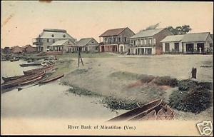 mexico, MINATITLAN, River Bank, Houses (1910s)
