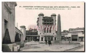 Old Postcard International Exhibition of Arts Decoratifs Paris 1925 Rene Lali...