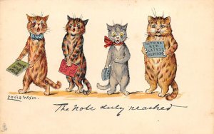 Publisher Raphael Tuck & Sons #539 Artist Louis Wain unused 