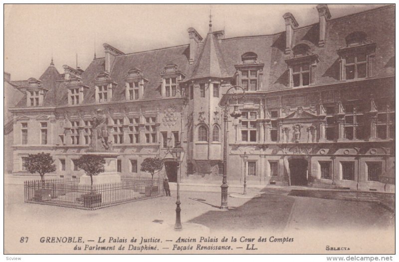 GRENOBLE, Le Palais de Justice, Facade Renaissance, Rhone-Alpes,  France,  00...